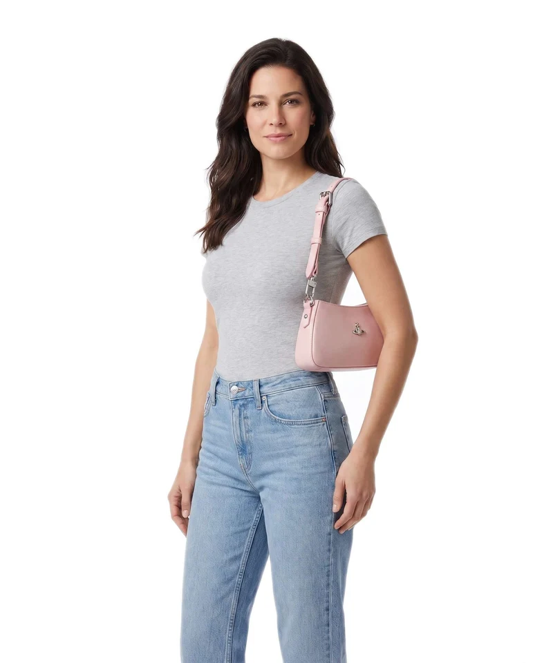 Vivienne Westwood Tasha Smooth Bolso de hombro pastel pink