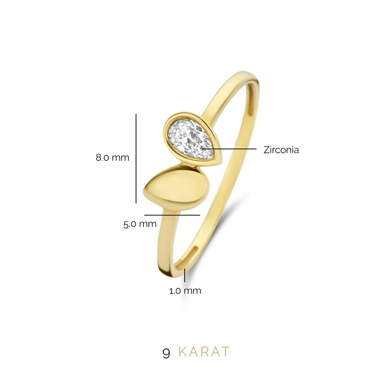 Beloro Jewels Monte Napoleone Natalia 9 karaat ring BO330005-52