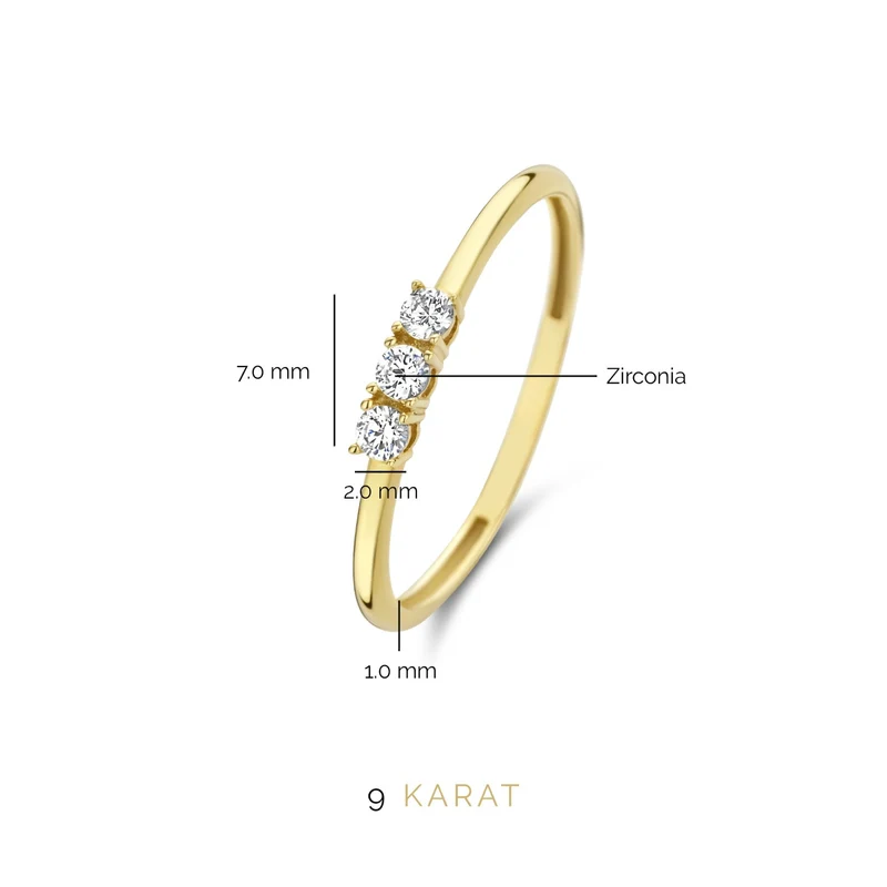 Beloro Jewels Monte Napoleone Stella 9 karaat ring BO330003-56