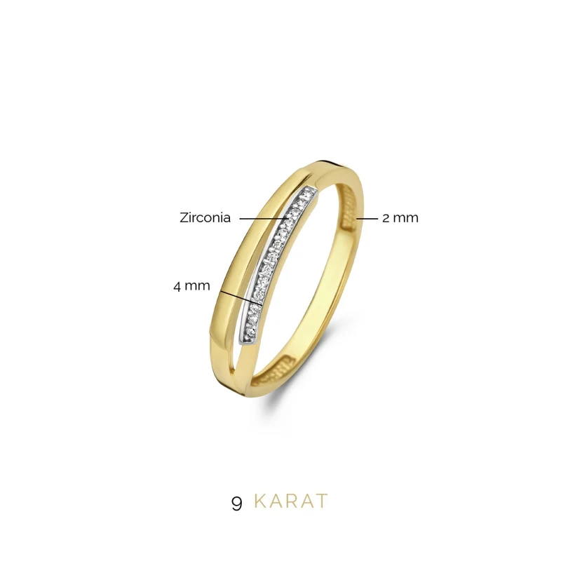 Beloro Jewels Monte Napoleone Stella 9 Karaat Ring BO330019-60