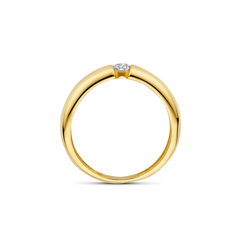 Beloro Jewels Monte Napoleone Stella 9 karat gold ring with zirconia BO330034-48
