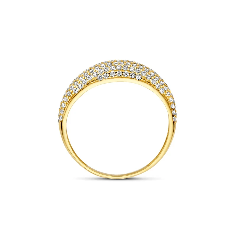 Beloro Jewels Monte Napoleone Stella 9 karat gold ring with zirconia BO330032-52