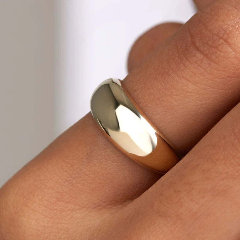 Beloro Jewels Della Spiga Dome 9 karat gold ring BO330047-52