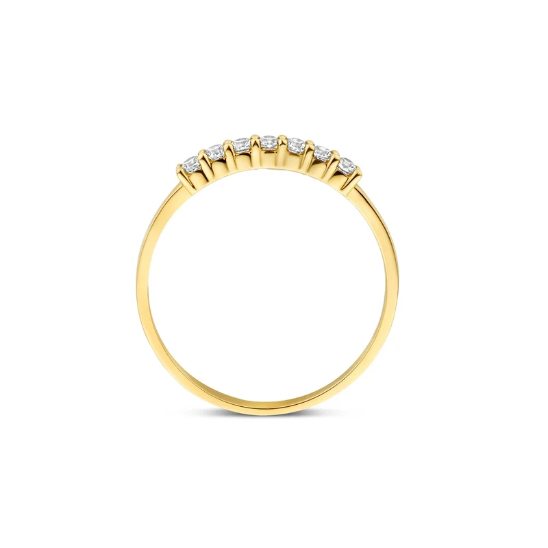 Beloro Jewels Monte Napoleone Stella 9 karaat ring met zirconia stenen BO330054-56