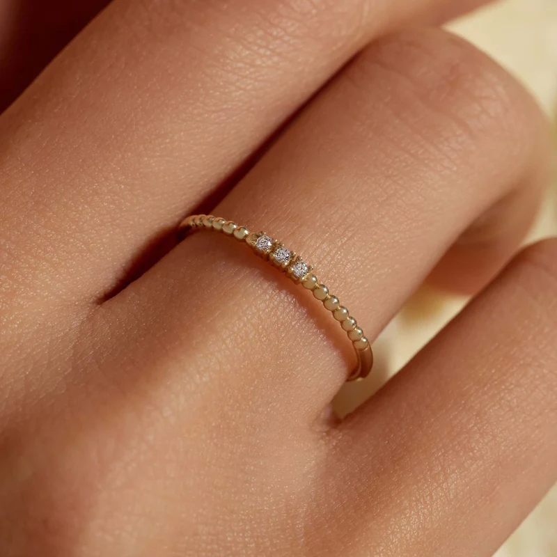 Beloro Jewels Monte Napoleone Mauve 9 karaat ring met zirkonia steentjes BO330056-60