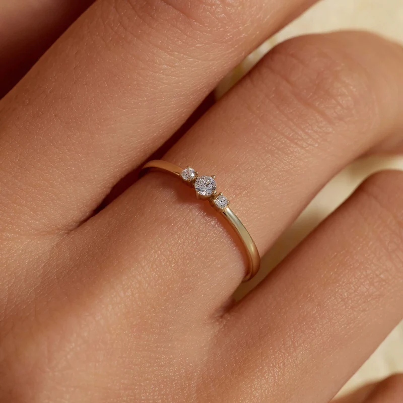 Beloro Jewels Monte Napoleone Delphine 9 karaat ring met zirkonia steentjes BO330055-56