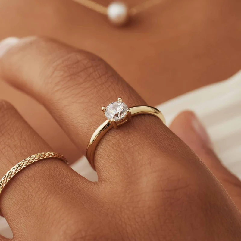Isabel Bernard Le Marais Soleil 14 Karaat Gouden Ring IB330068-50 (Maat: 50)