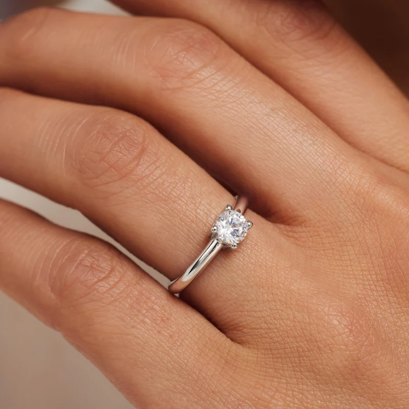 Isabel Bernard Saint Germain Soleil 14 Karaat Witgouden Ring IB330072-50 (Maat: 50)