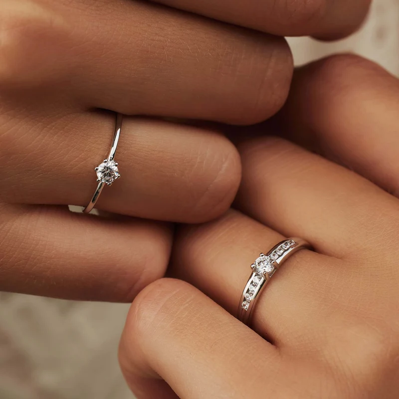 Isabel Bernard Saint Germain Estee 14 Karaat Witgouden Ring IB330073-50 (Maat: 50)