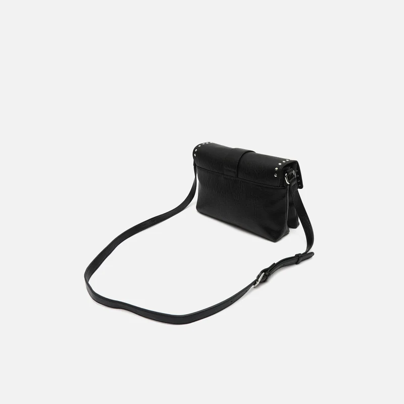 Dione bolso bandolera con solapa y detalles metálicos