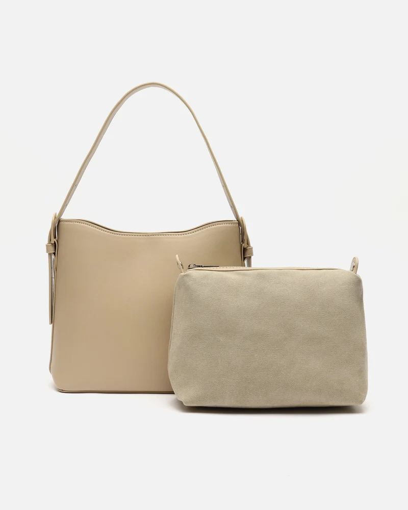 Ficon bolso de hombro con bolsa en el interior y asa bandolera extraíble ED.