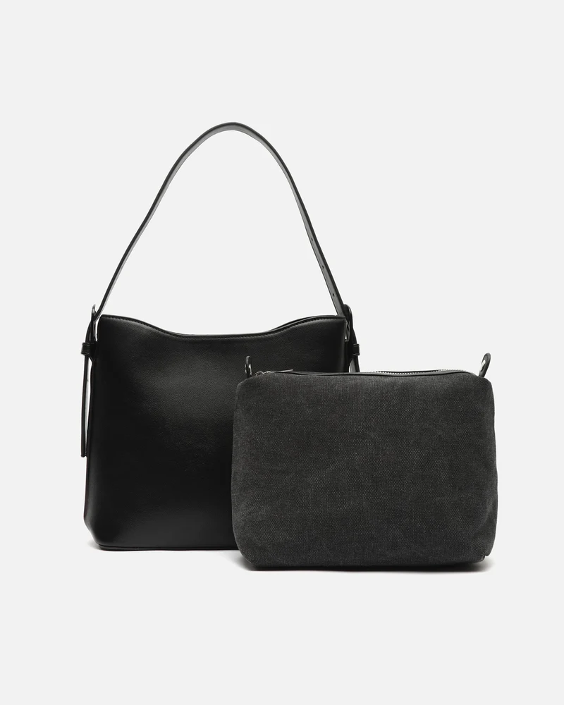 Ficon bolso de hombro con bolsa en el interior y asa bandolera extraíble ED.