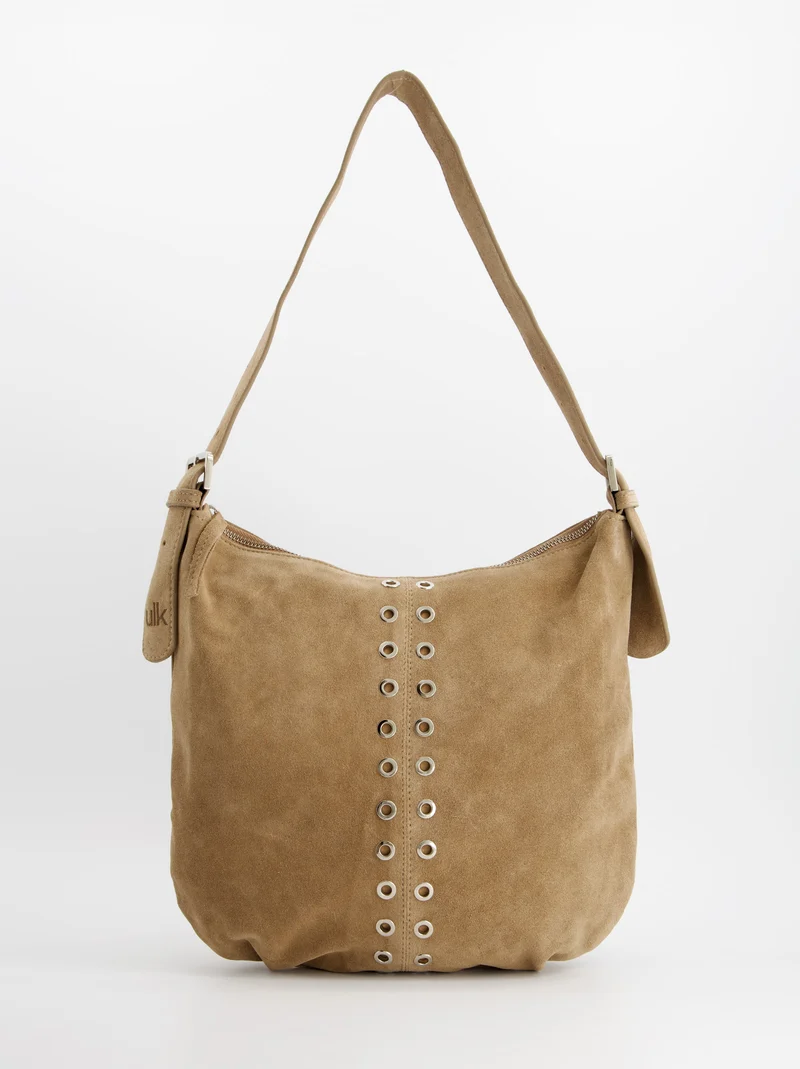 Bolso de piel con ojales - ULK Tosal