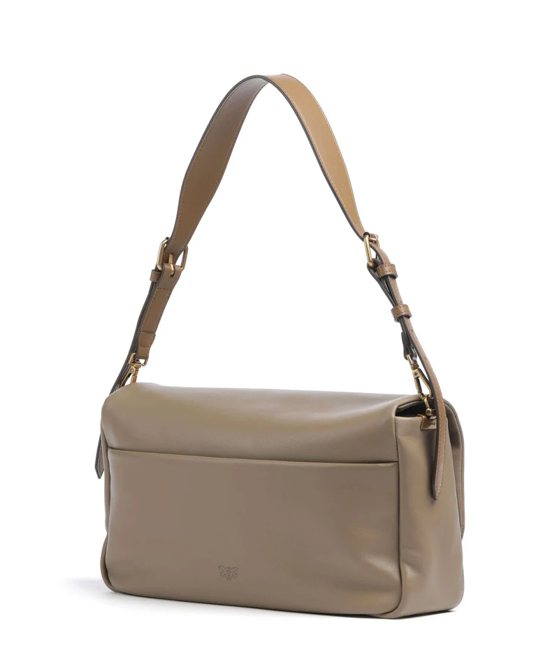 Pinko Click Soft Horizontal Bolso de hombro marrone/caramella/antique gold