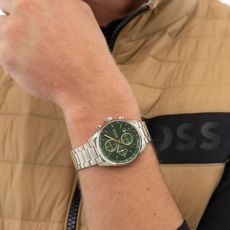 Hugo Boss Grand Prix 44 Silver Men's Watch HB1514266