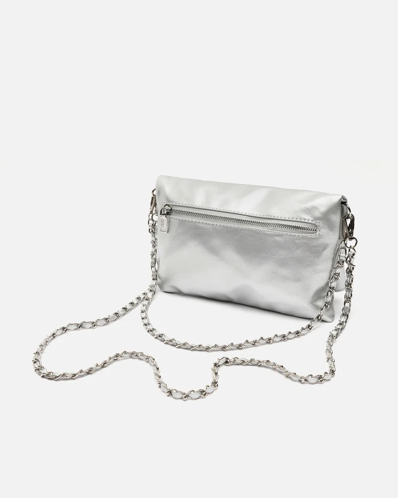 Erosa bolso de hombro pequeño con asa bandolera extraíble y detalles metálicos ED.
