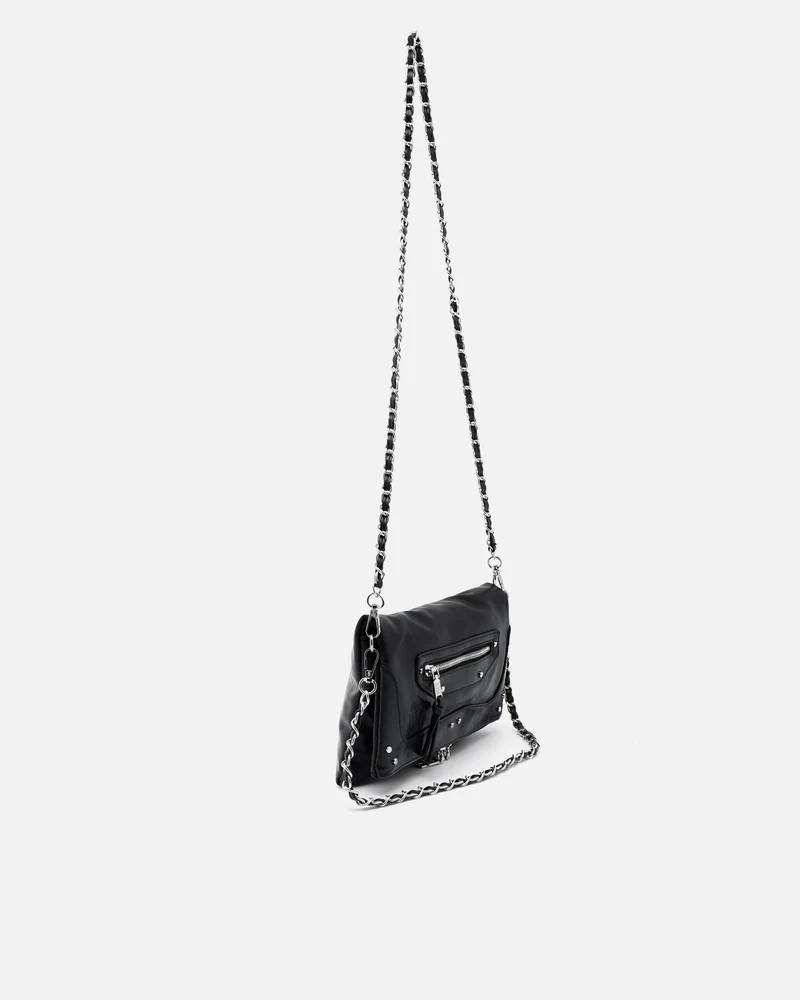 Erosa bolso de hombro pequeño con asa bandolera extraíble y detalles metálicos ED.