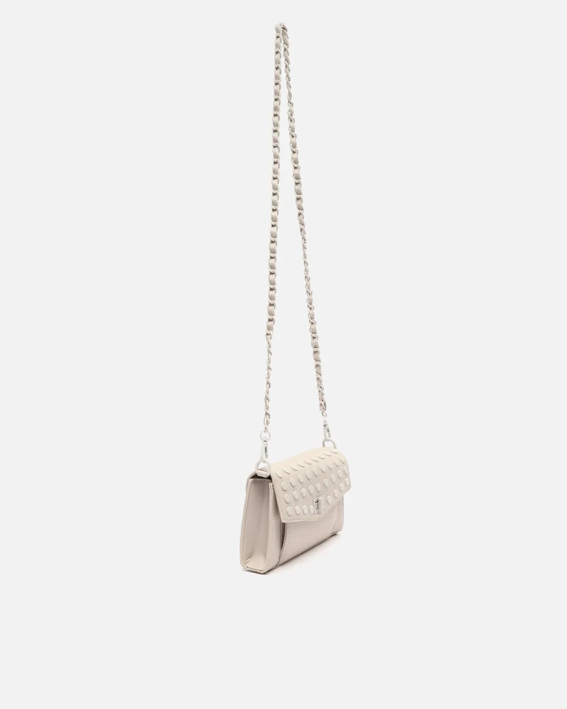 Danbai bolso bandolera pequeño con solapa y detalles metálicos ED.