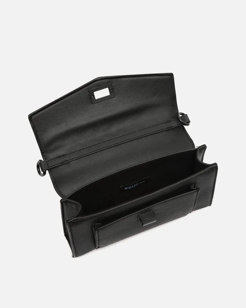 Danbai bolso bandolera pequeño con solapa y detalles metálicos ED.