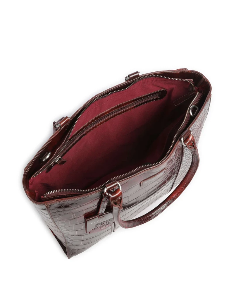 Burkely Cool Colbie Bolsa shopping burgundy patent