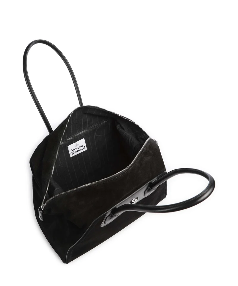 Vivienne Westwood Shirley Suede Bolsa shopping black