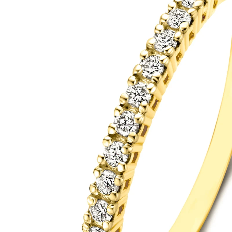 Isabel Bernard De la Paix Madeline 14 karaat gouden ring met diamant 0.18 ct IBD330023-54
