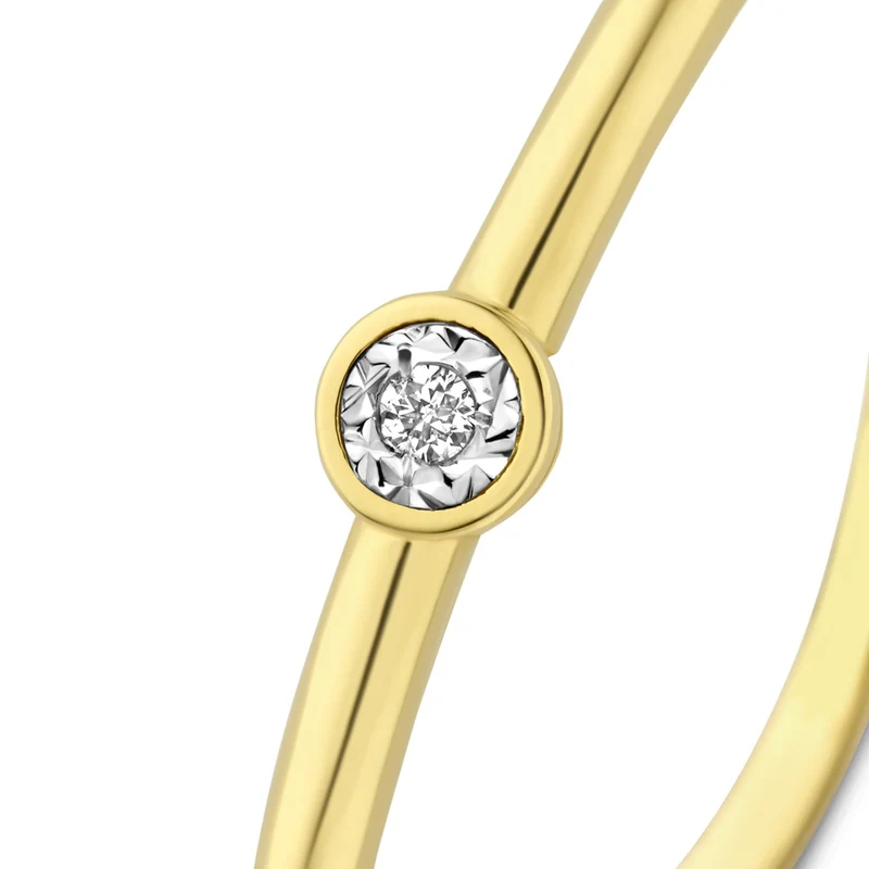 Isabel Bernard De La Paix Inaya 14 Karaat Gouden Ring | Diamant 0.01 ct | IBD330027-60