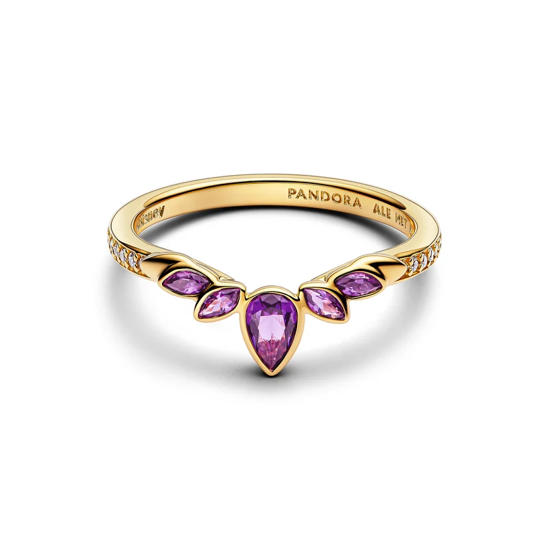 Pandora Disney Gold Plated Frozen Queen Anna Tiara Ring 164135C01-54