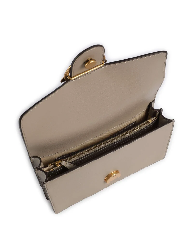 Pinko Love One Mini Bandolera grigio talpa/antique gold
