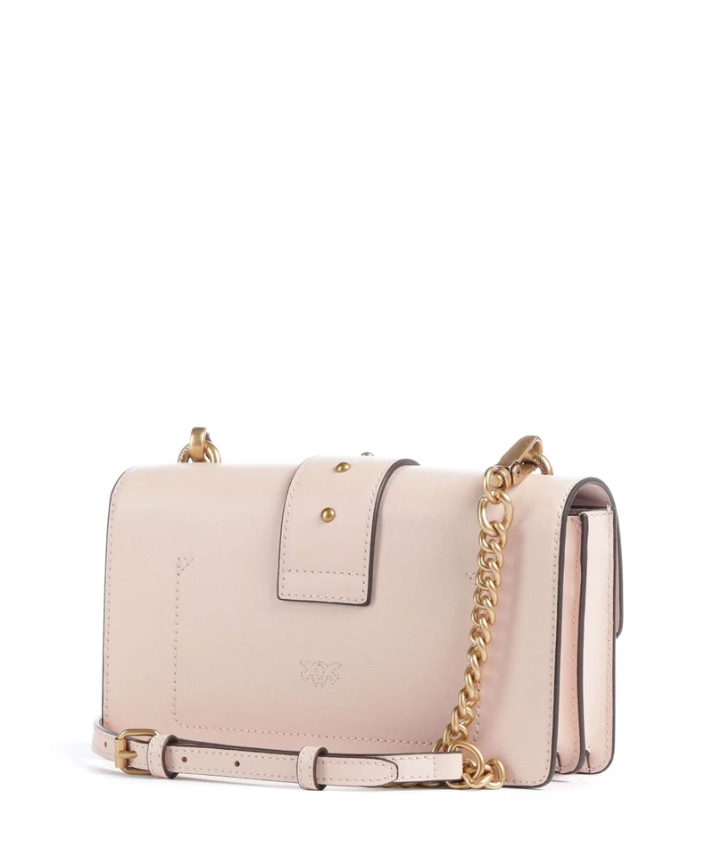 Pinko Love One Mini Bandolera rosa cammeo/antique gold