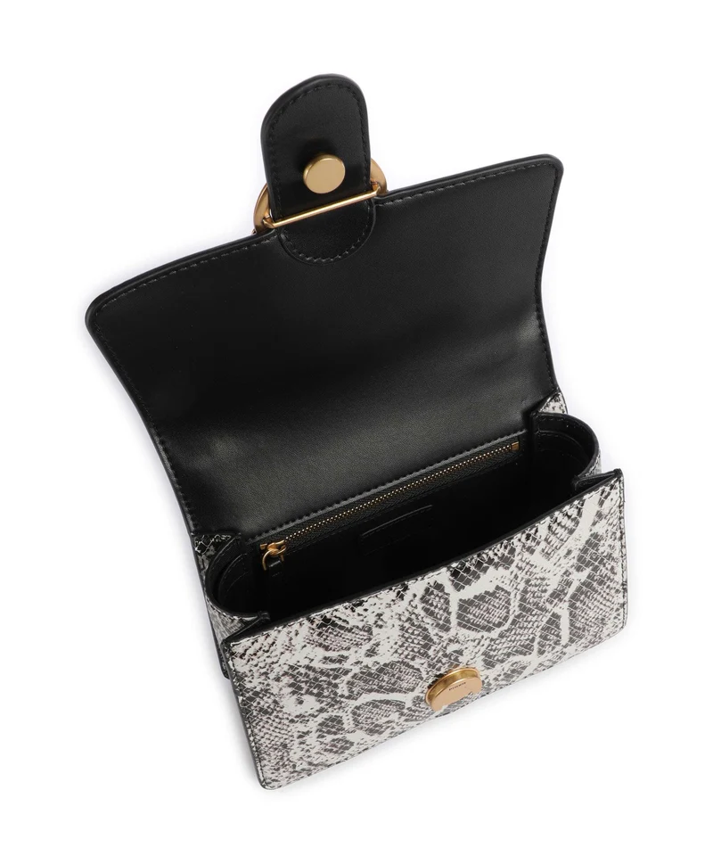 Pinko Love One Mini Bandolera roccia/nero/antique gold