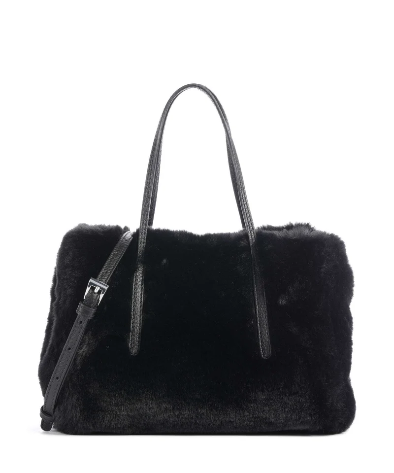 Abro Eco Fur Noelle Bolso de mano black/nickel