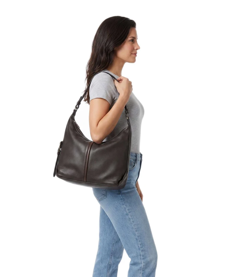 Liebeskind Paris II Vintage Pebble M Bolso de hobo deep soil