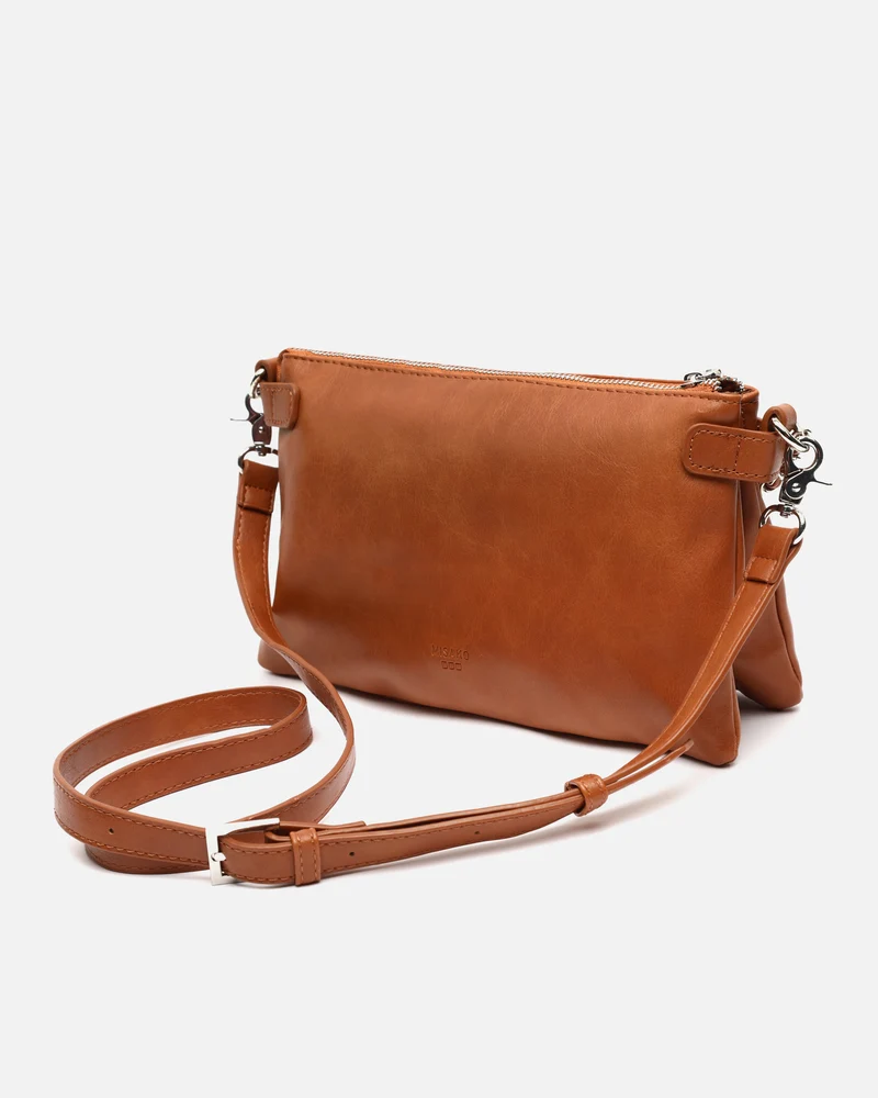 Nesco bolso bandolera pequeño con doble cadena extraíble y detalles metálicos ED.