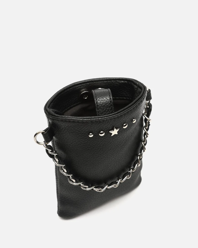 Yakus bolso bandolera mini para móvil con detalles metálicos ED.