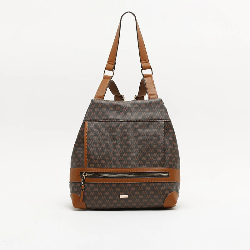 Monogram mochila antirrobo con estampado monograma