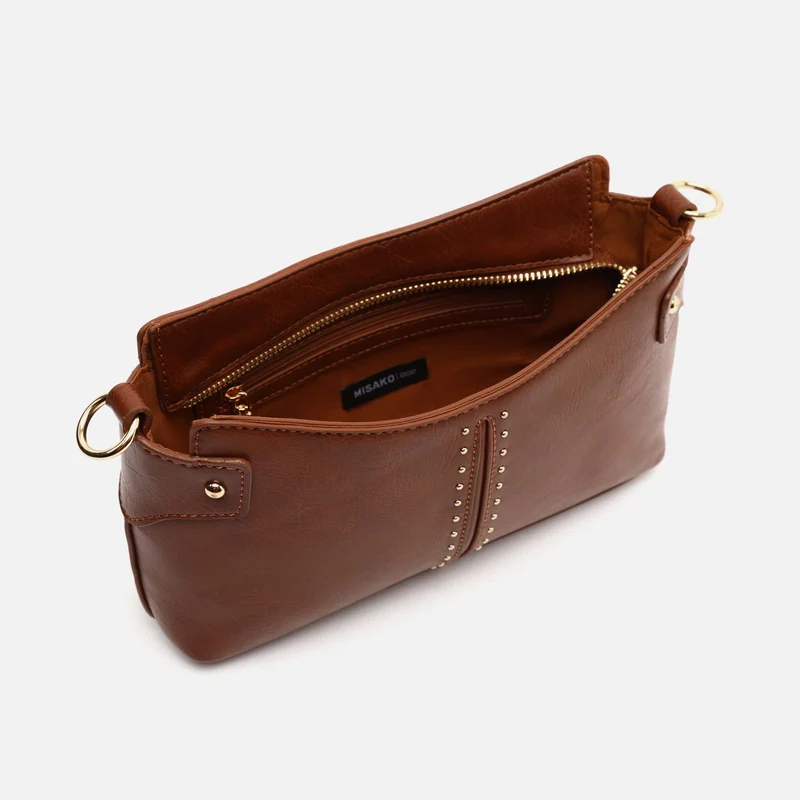 Jita bolso de hombro pequeño con detalles metálicos ED.