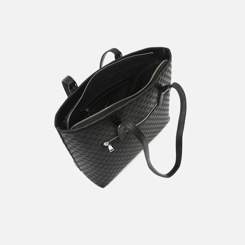 Misri bolso shopper grande con bolsillo para portátil (13") y estampado monogram ED.