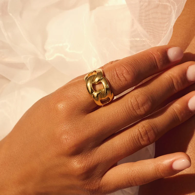 Parte Di Me Bibbiena Poppi Adriane 925 Sterling Zilveren Gold Plated Ring PDM33069-60