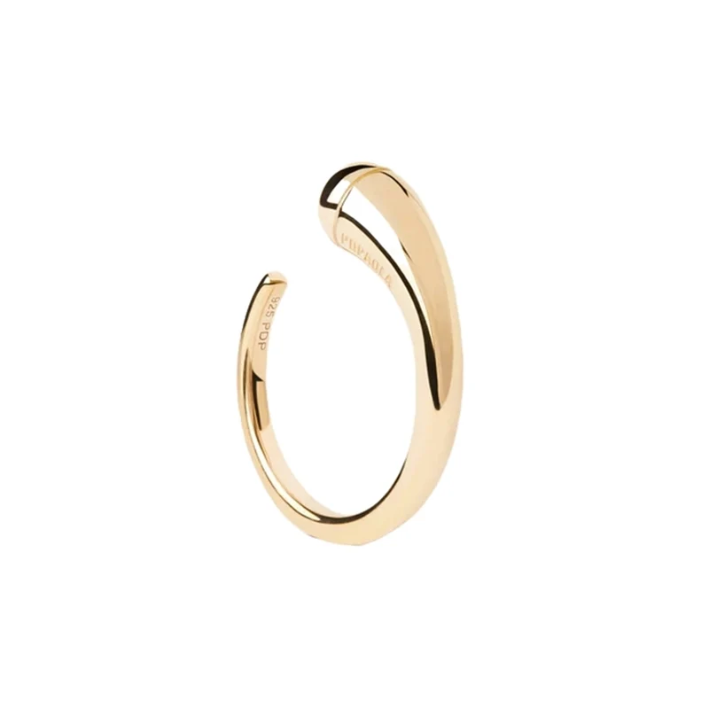 P D Paola New Essentials 925 Sterling Silver Ring with Gold Plating AN01-D01-10