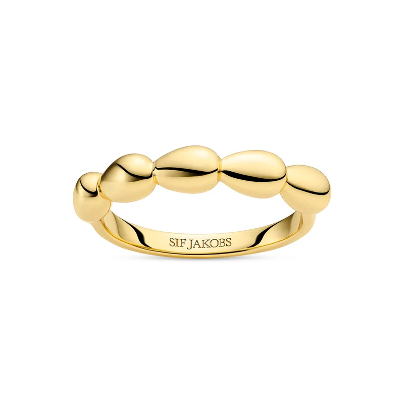 Sif Jakobs Vergulde Goccia Piccolo Pianura Ring SJ-R2594-YG-54