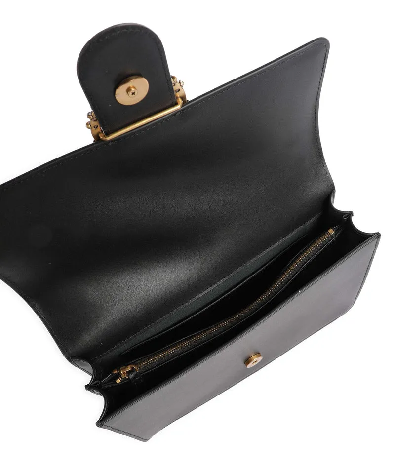 Pinko Love One Classic New Buckle Bandolera nero/antique gold