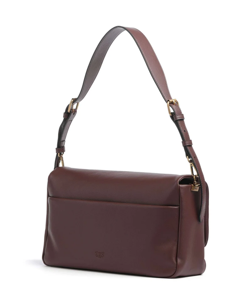 Pinko Click Soft Horizontal Bolso de hombro castano intenso/antique gold