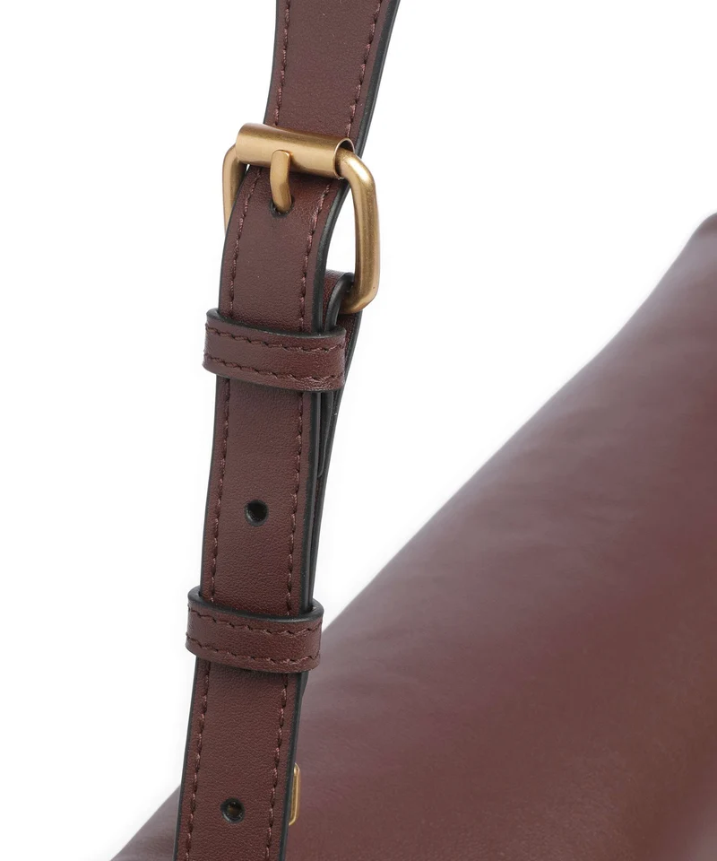 Pinko Click Soft Horizontal Bolso de hombro castano intenso/antique gold