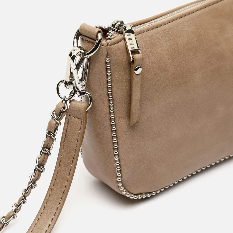 Sibila bolso de hombro pequeño con asa bandolera y detalles metálicos