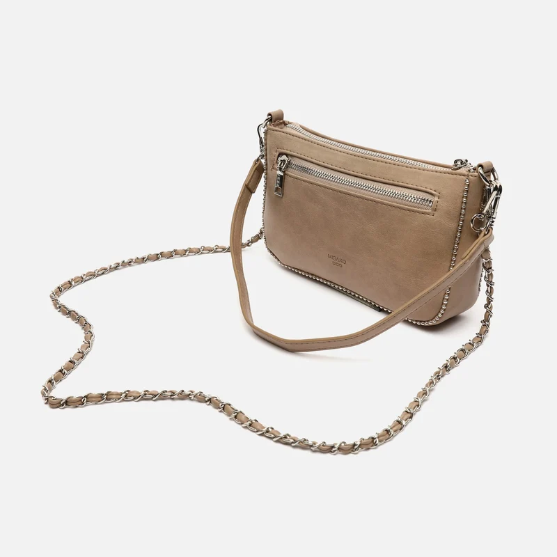 Sibila bolso de hombro pequeño con asa bandolera y detalles metálicos