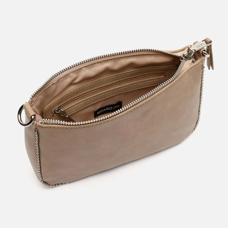 Sibila bolso de hombro pequeño con asa bandolera y detalles metálicos