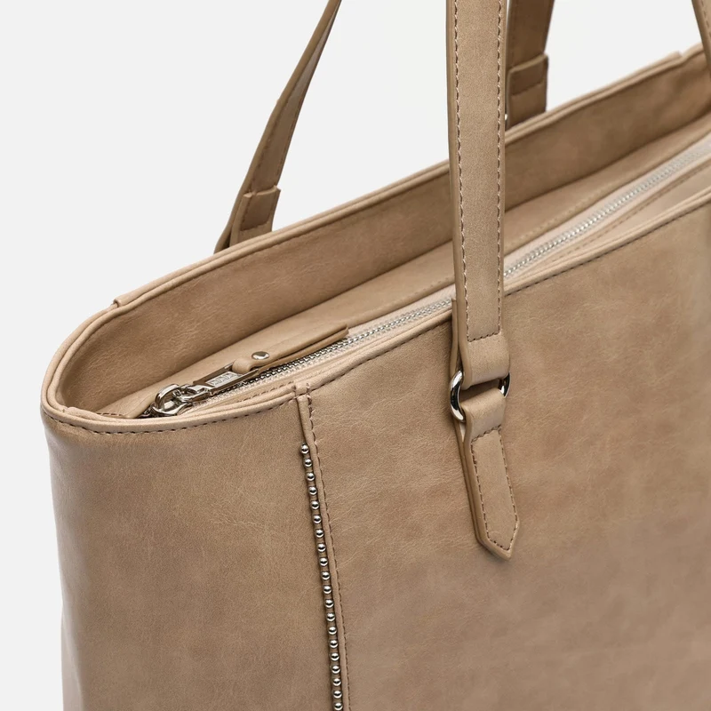 Sibila bolso shopper grande con detalles metálicos ED.