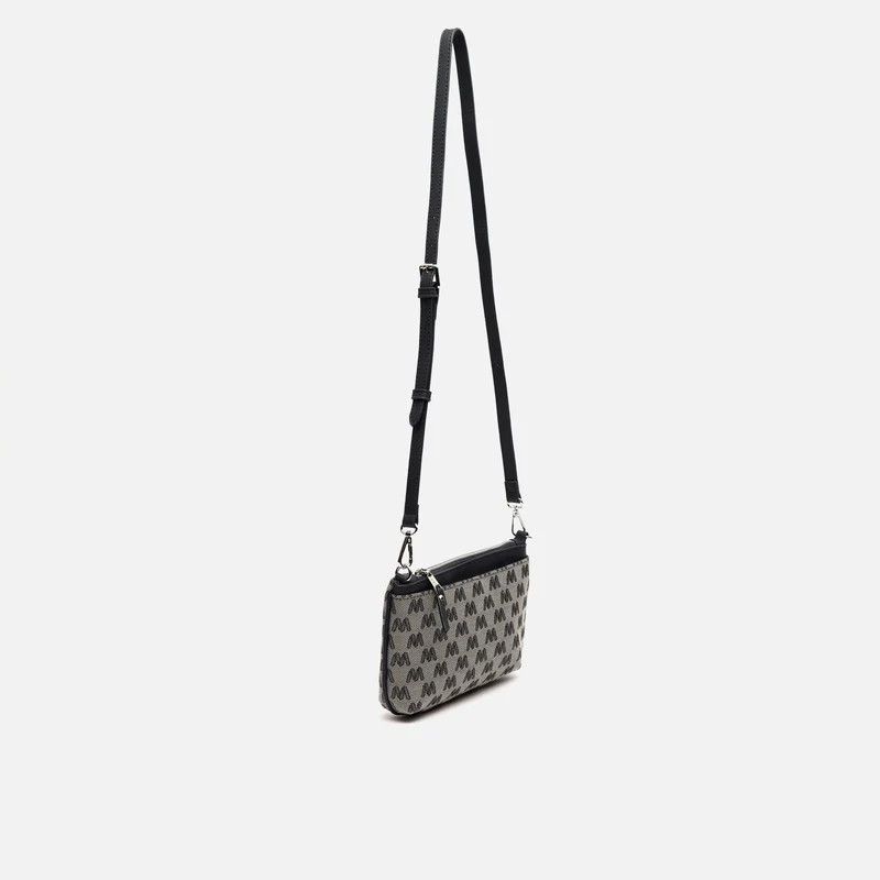 Mongra bolso bandolera pequeño con asa de mano y estampado monogram ED.