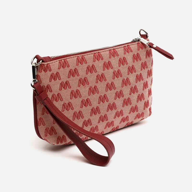 Mongra bolso bandolera pequeño con asa de mano y estampado monogram ED.